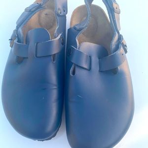 Birkenstock  Blue Leather Sandals size 8.5 / 39